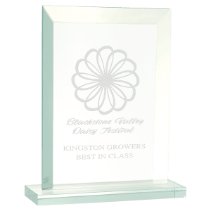 Small Rectangle Jade Glass Award