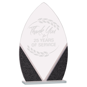 Large Oval Designer Glass Award