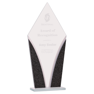 Large Diamond Designer Glass Award